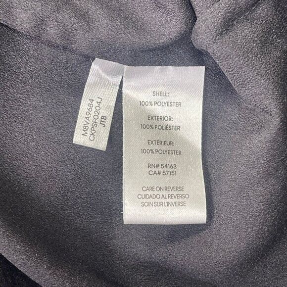 Black Collar Exposed with Roll up Sleeve Blouse Size M - Picture 9 of 15